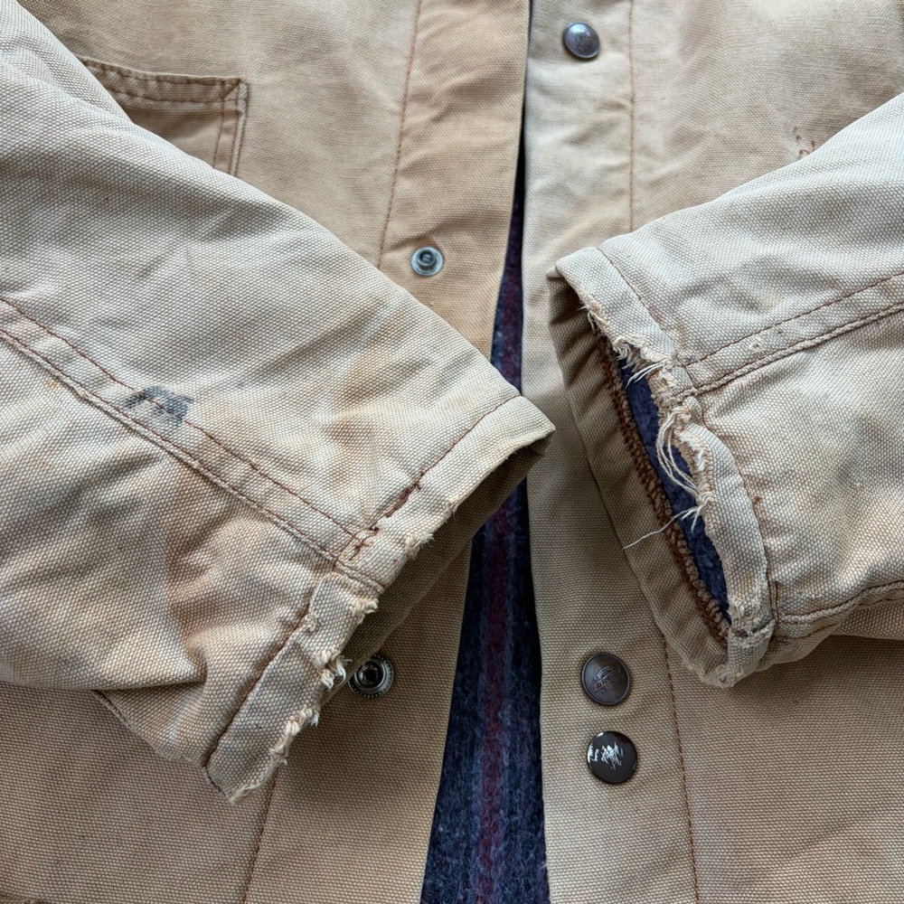 Vintage Dickies Blanket Lined Distressed Chore Barn Winter Coat - Picture 8 of 16